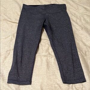 Lululemon Gray/black crop Leggings